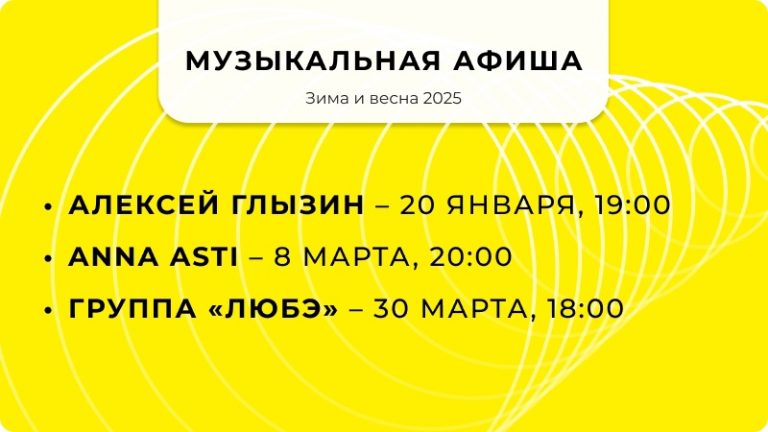 Музыкальная афиша Сургута: зима и весна 2025 года