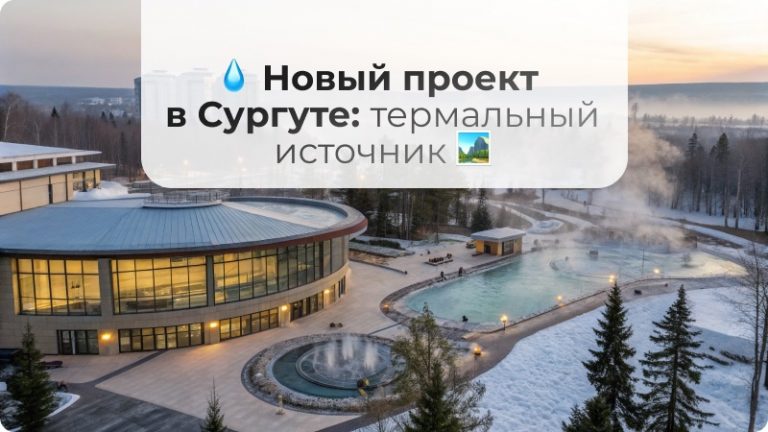 💧 Новый проект в Сургуте: термальный источник может стать магнитом для туристов 🏞