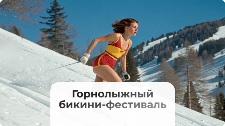 Сургутяне устроят яркий спуск на бикини-фестивале! 👙⛷❄