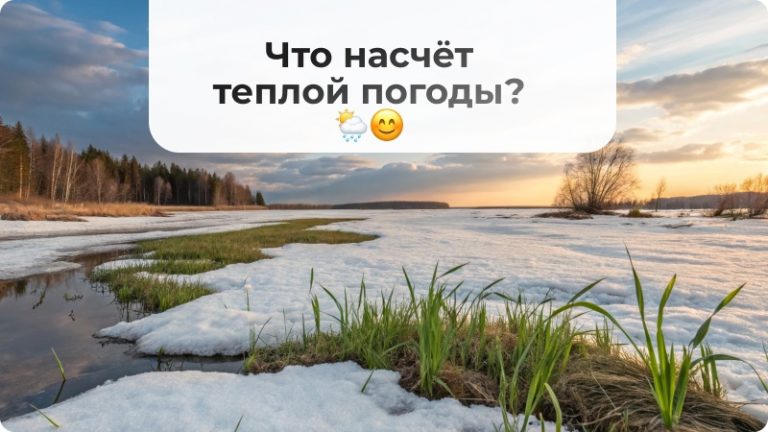 Когда же тепло?
