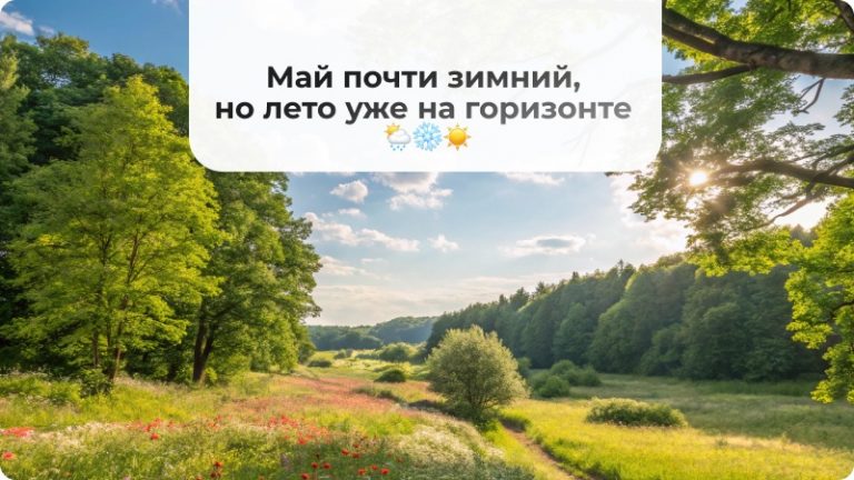 Май почти зимний, но лето уже на горизонте 🌦❄☀