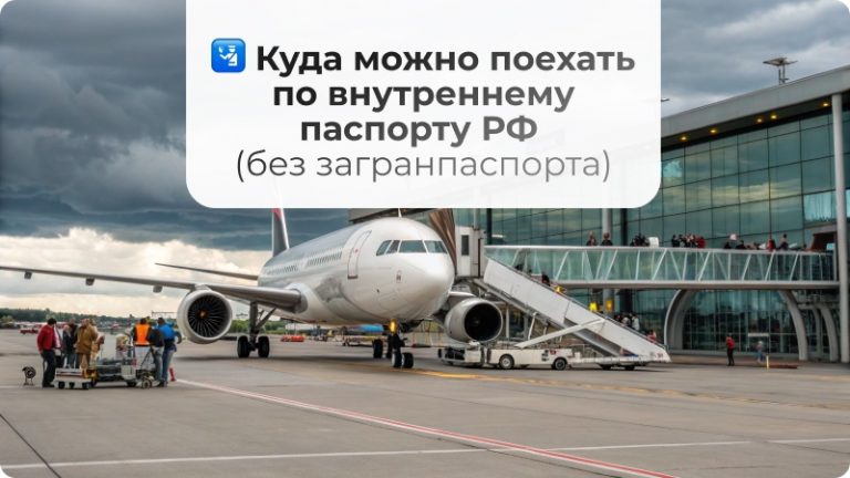 🛂 Куда поехать без загранпаспорта (только с российским паспортом) в мае 2025?