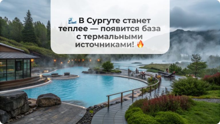 🌊 В Сургуте станет теплее — появится база с термальными источниками! 🔥