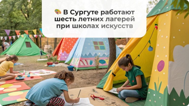 🎨 В Сургуте работают шесть летних лагерей при школах искусств