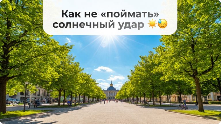 Как не «поймать» солнечный удар ☀😓