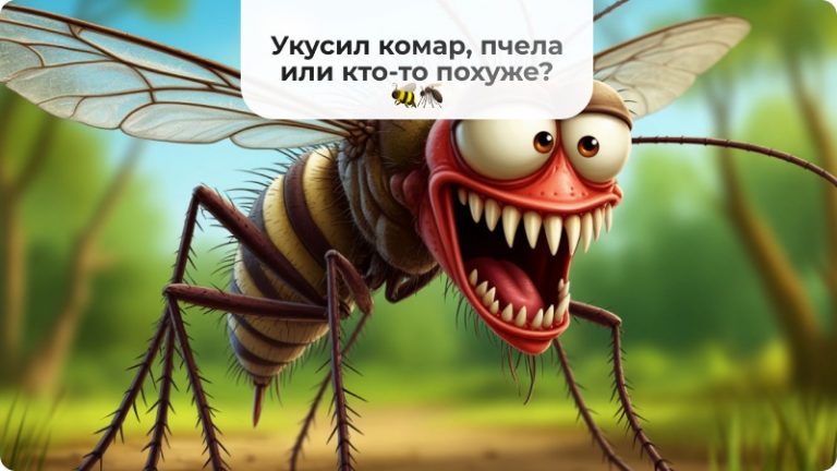 Укусил комар, пчела или кто-то похуже? 🐝🦟 Что делать: