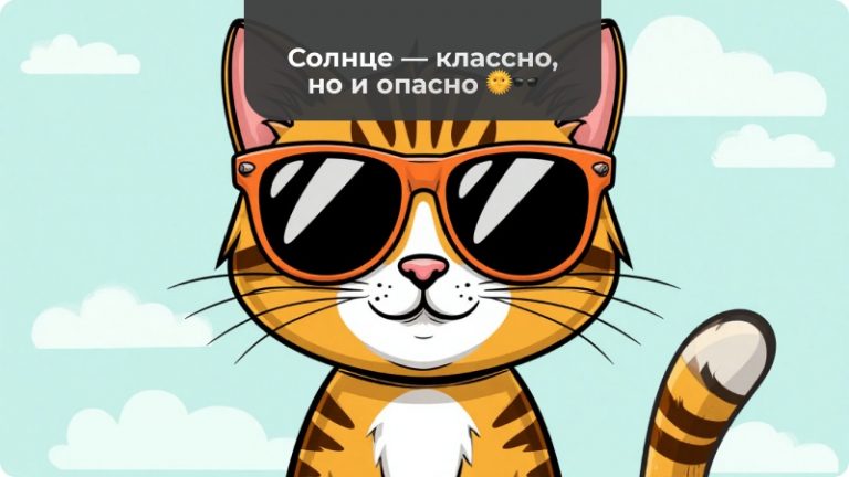 Солнце — классно, но и опасно 🌞🕶