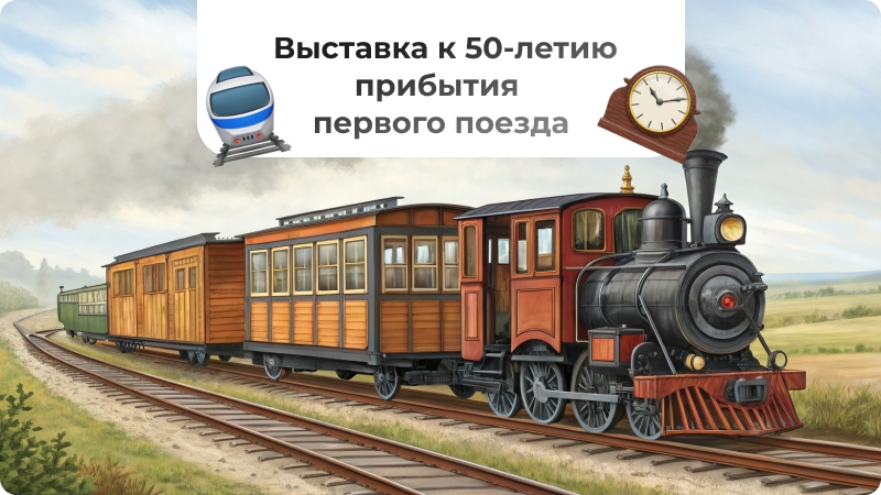 🚆 «Магистраль» времени: в Сургуте откроется выставка к 50-летию прибытия первого поезда