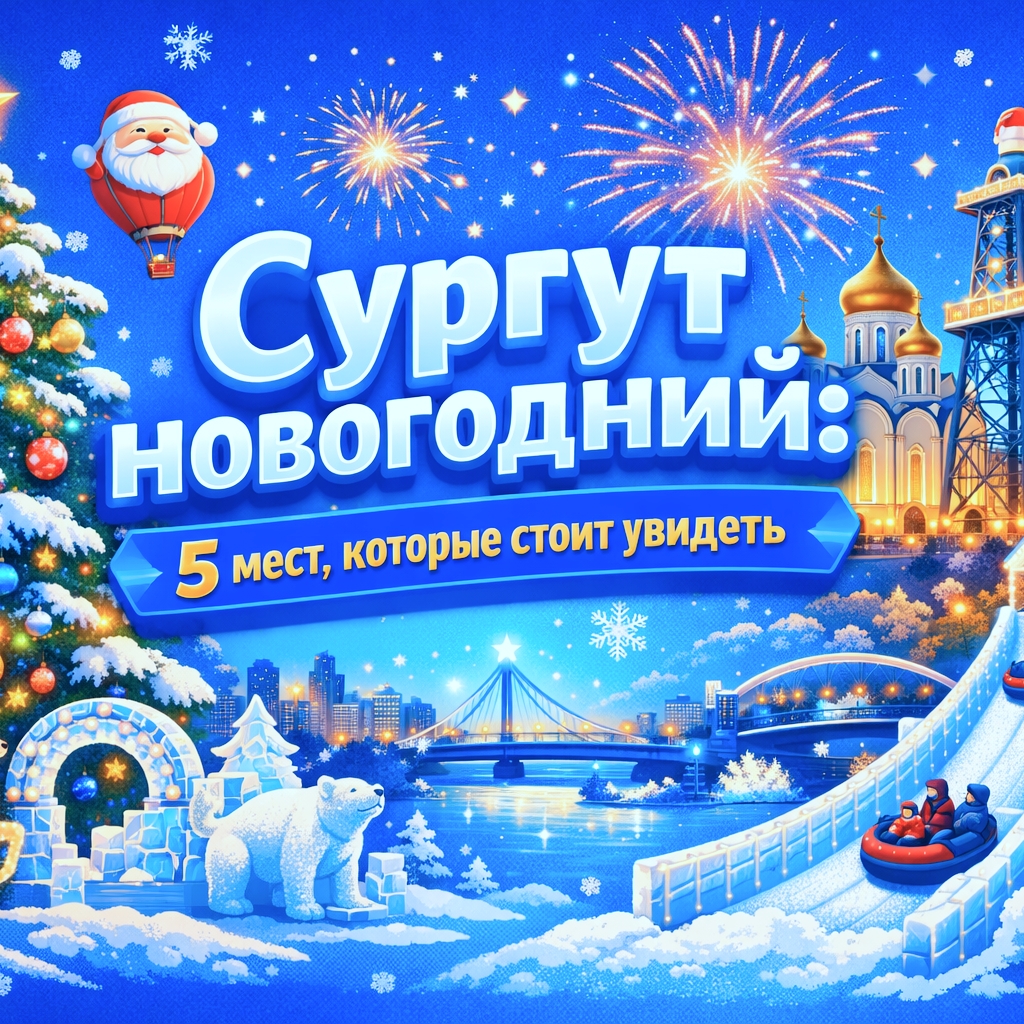✨ Сургут новогодний: 5 мест, которые стоит увидеть